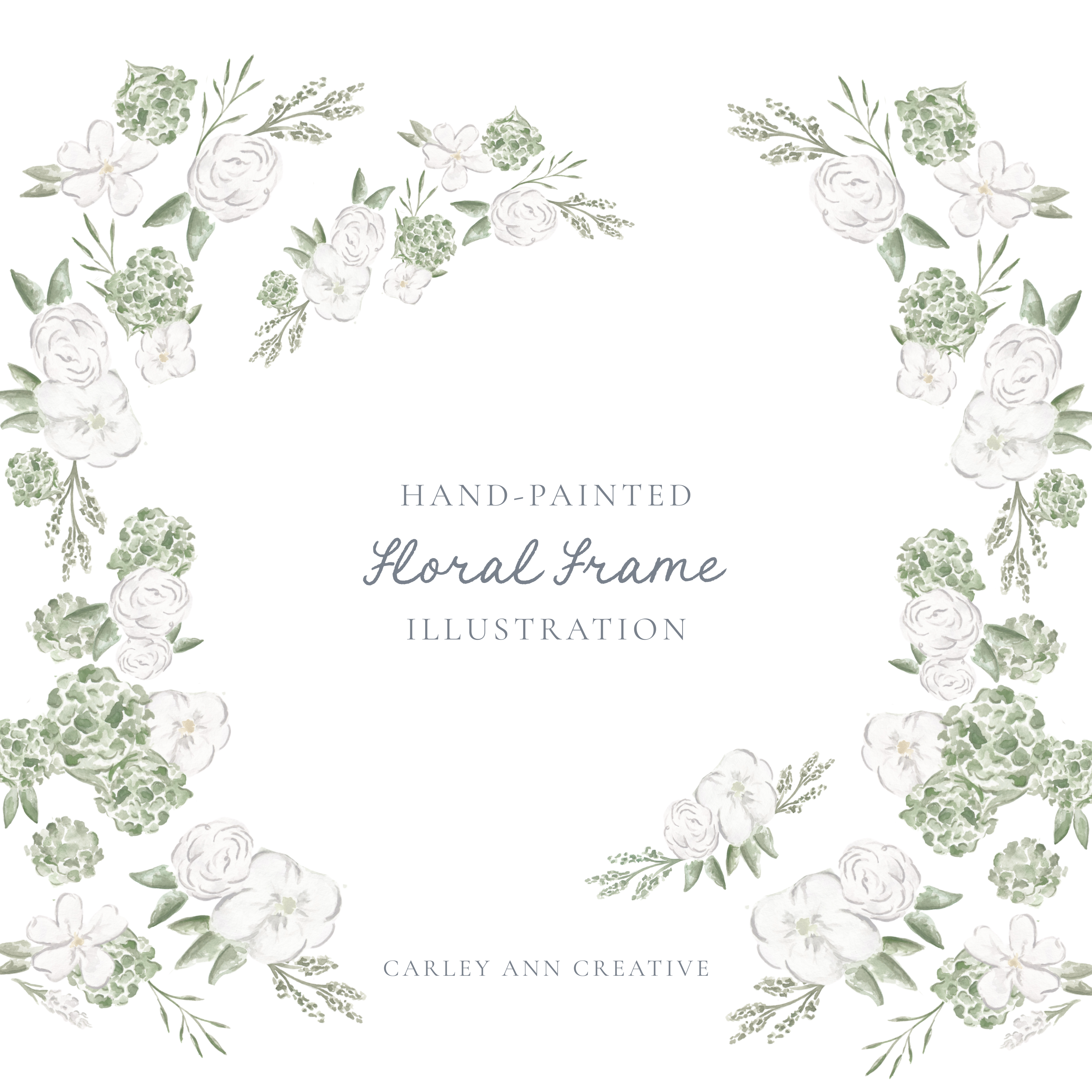 Custom Watercolor Floral Illustration (Digital Delivery)
