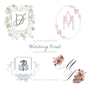 Custom Watercolor Wedding Crest Illustration (Digital Delivery)